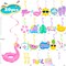 20PCS Pool Party Hanging Swirls Decorations – Summer Beach Ceiling Decor for Birthday, Hawaiian Luau, Hello Summer & Tropical Party Supplies